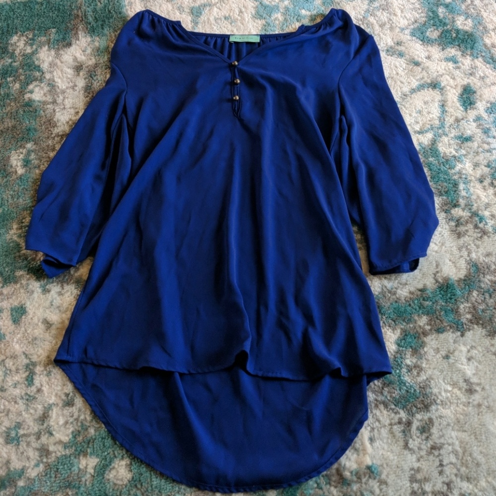 Royal Blue Blouse